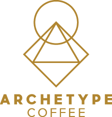archetype coffee squircangle logo gold