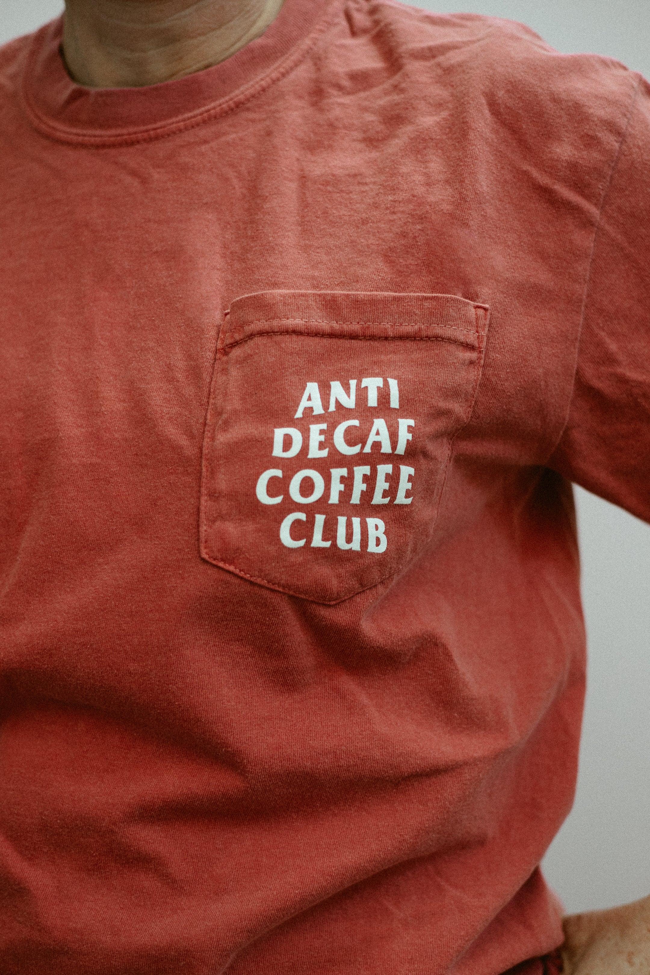 "Anti Decaf Coffee Club" Crimson T - Web Exclusive